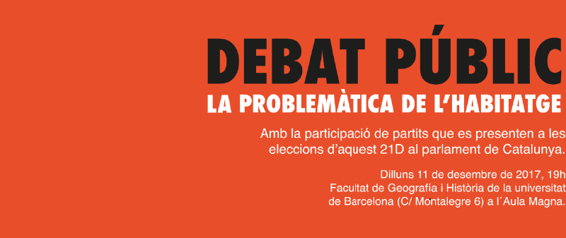 Debat público. ¿Qué dicen los partidos sobre la vivienda?
