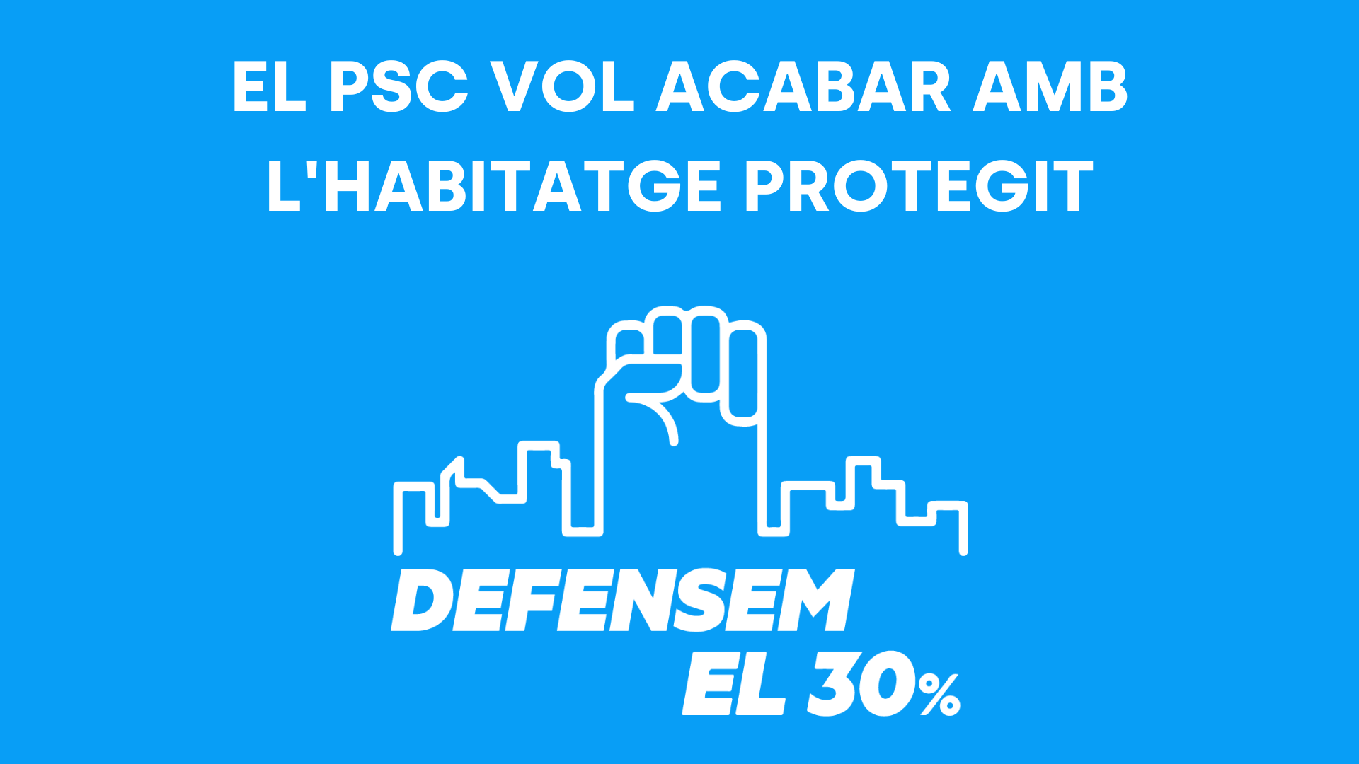 El PSC pretende recortar el 30% de vivienda de protección oficial en Barcelona cediendo a los intereses de las promotoras inmobiliarias