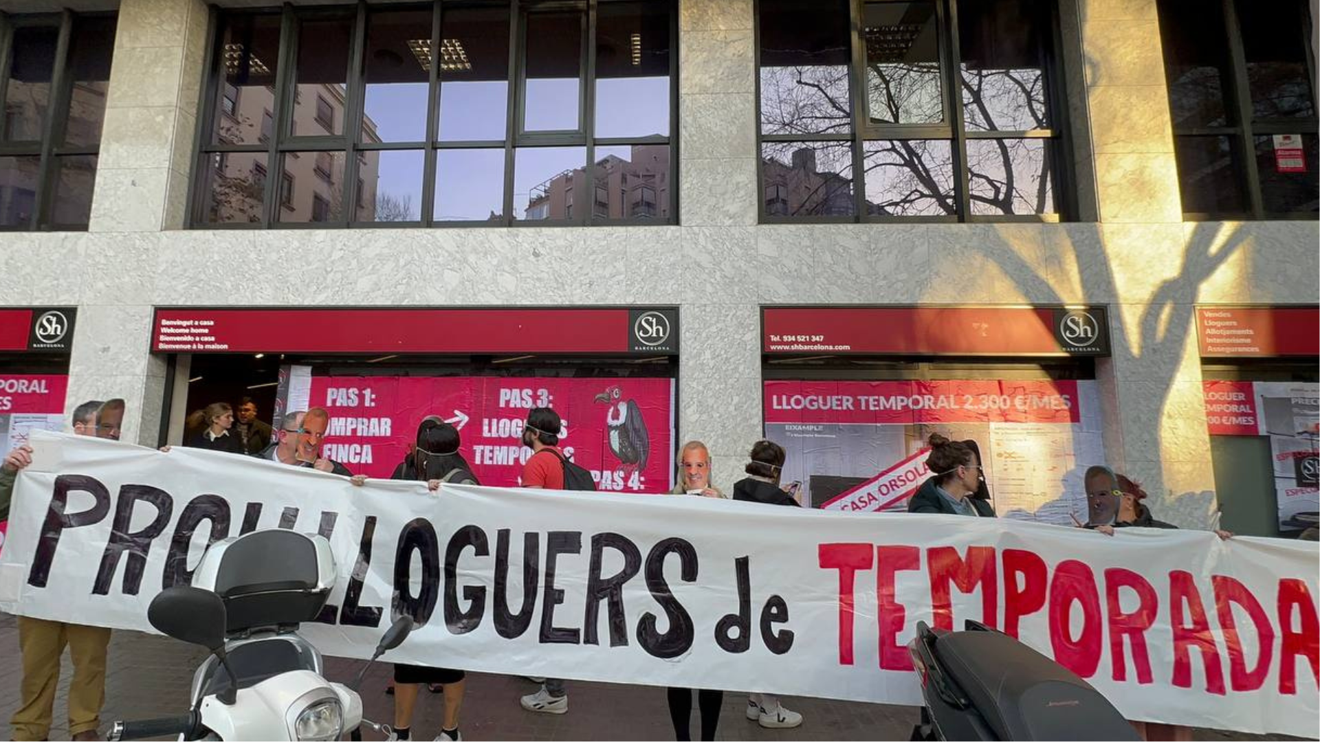 Acción de denuncia contra los alquileres de temporada