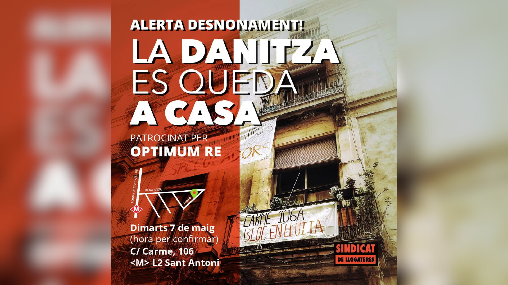 Paremos el desahucio de Danitza el martes 7