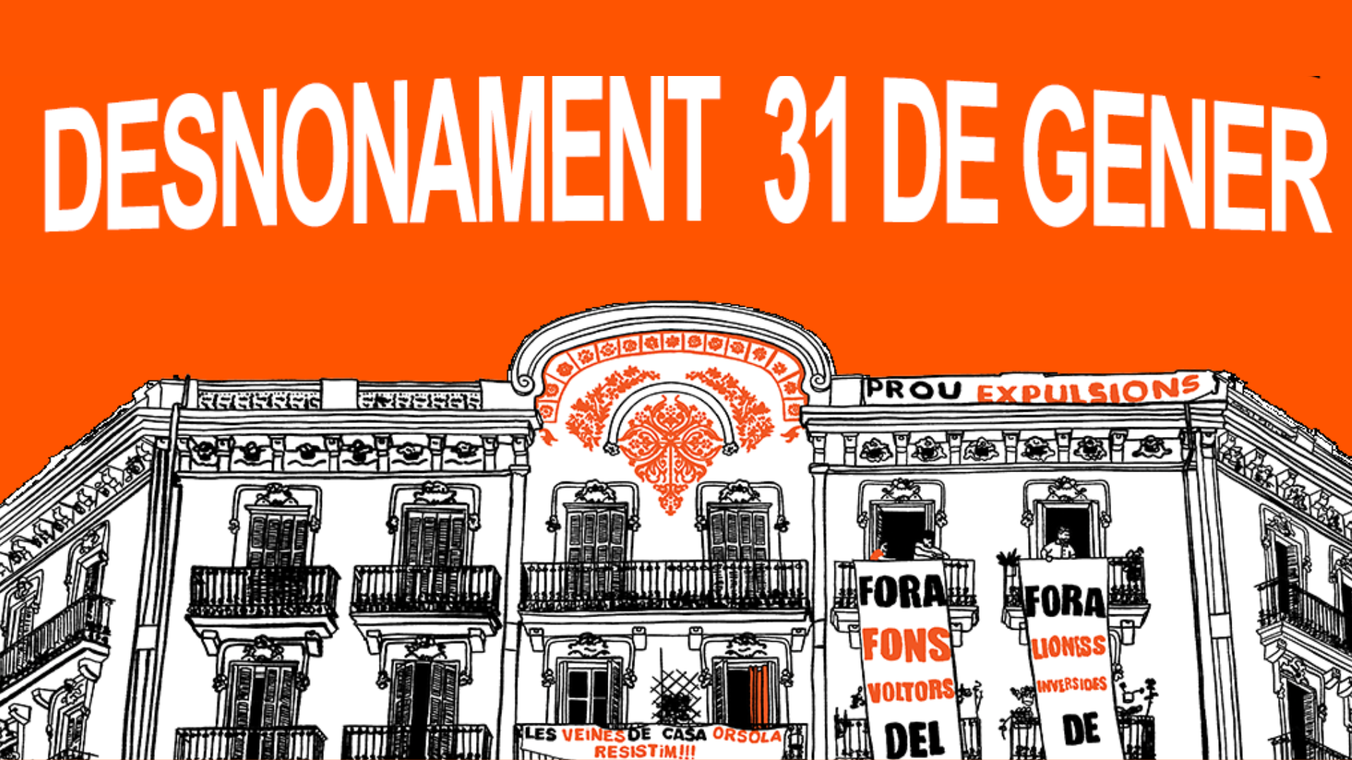 31 de enero: Pararemos el primer desahucio de Casa Orsola