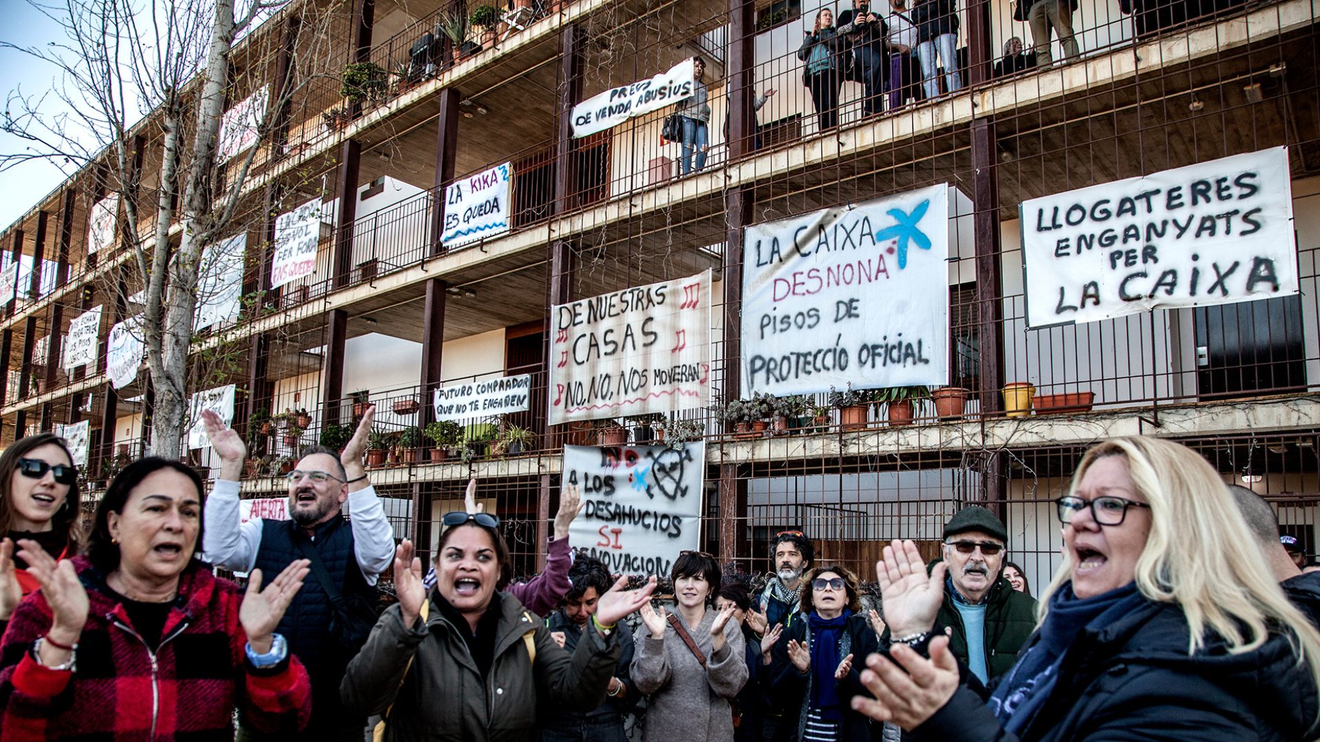 Inquilinas de La Caixa se preparan para ir a la huelga por la vivienda pública